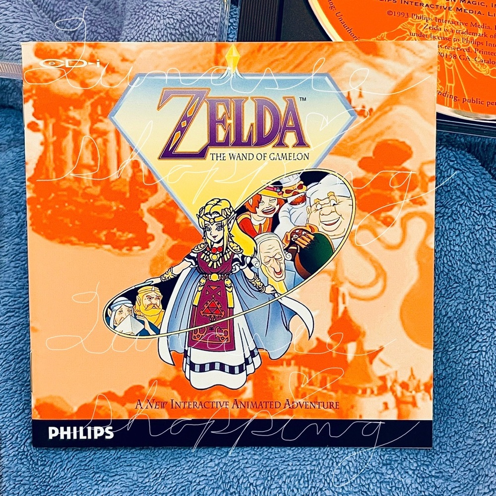 Philips CD-i Zelda: The Wand of Gamelon Philips Complete w/ Sleeve Manual 1993